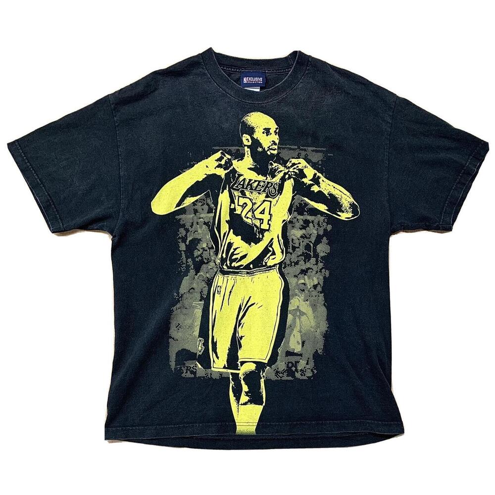 Kobe Bryant 2006 T-Shirt 24 Xl Full Front Print 100 Cotton Black Rare